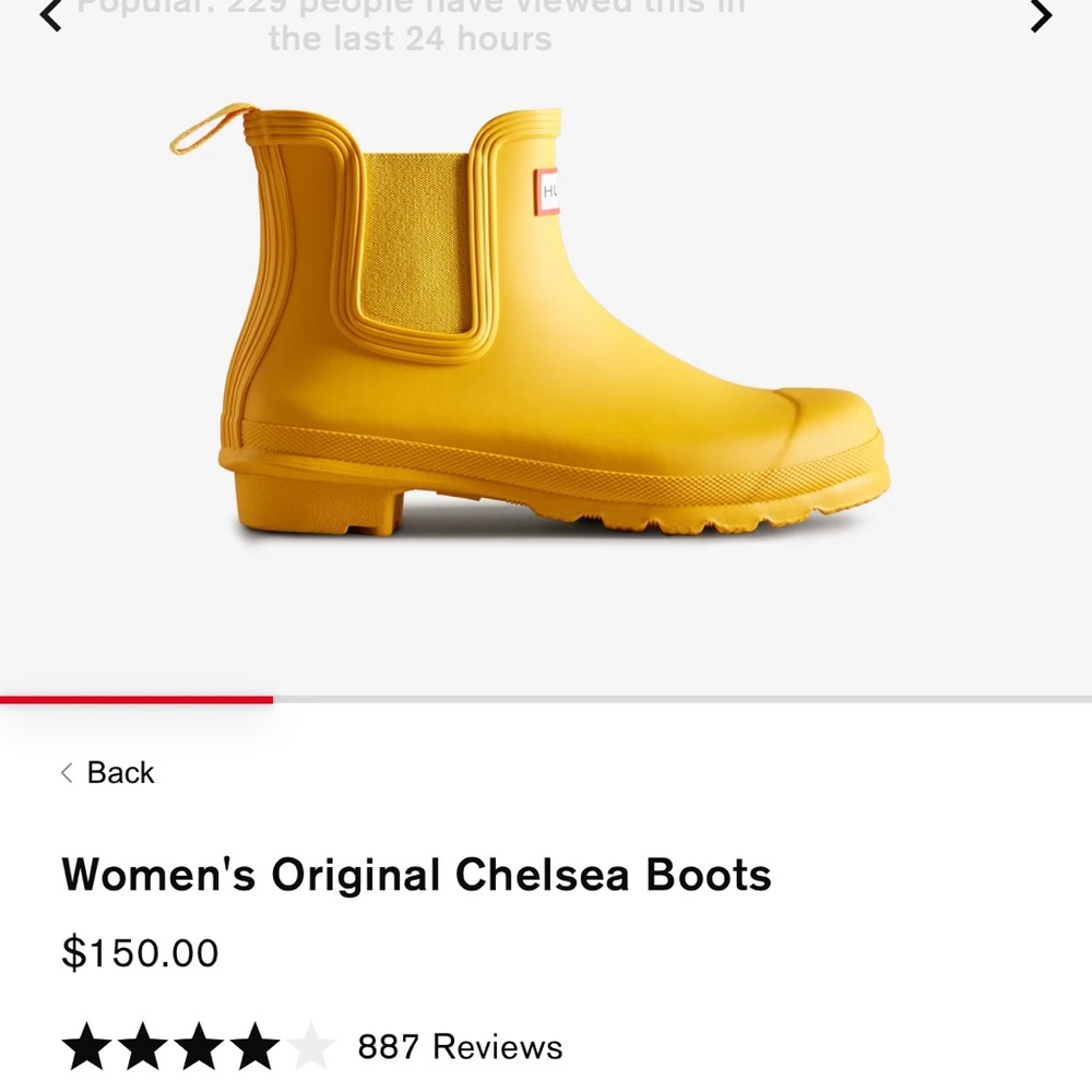 short hunter boots! worn only a few times!!!